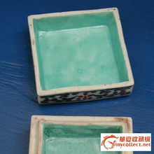 清嘉庆粉彩印盒 请估价